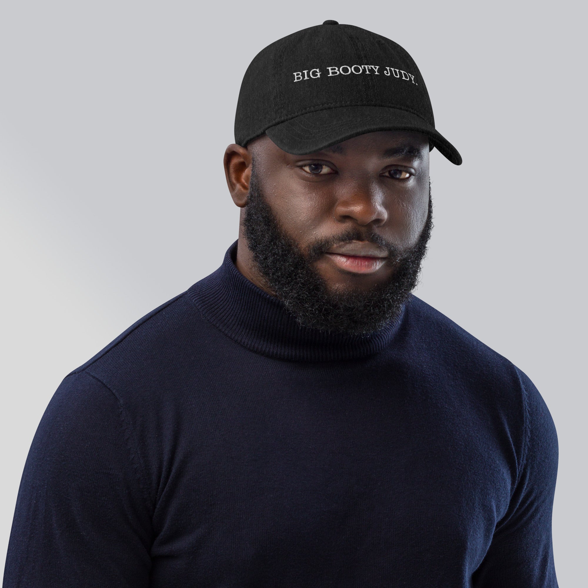 BBJ Black Denim Dad Hat – BACKBURNER